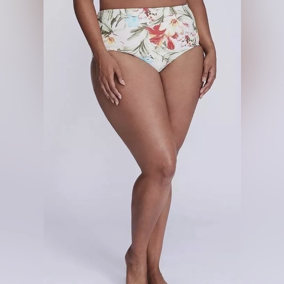 Lane Bryant Cacique  Swim NWT Tropical Floral Bikini Bottom Women’s Plus Size 20 - Picture 1 of 6